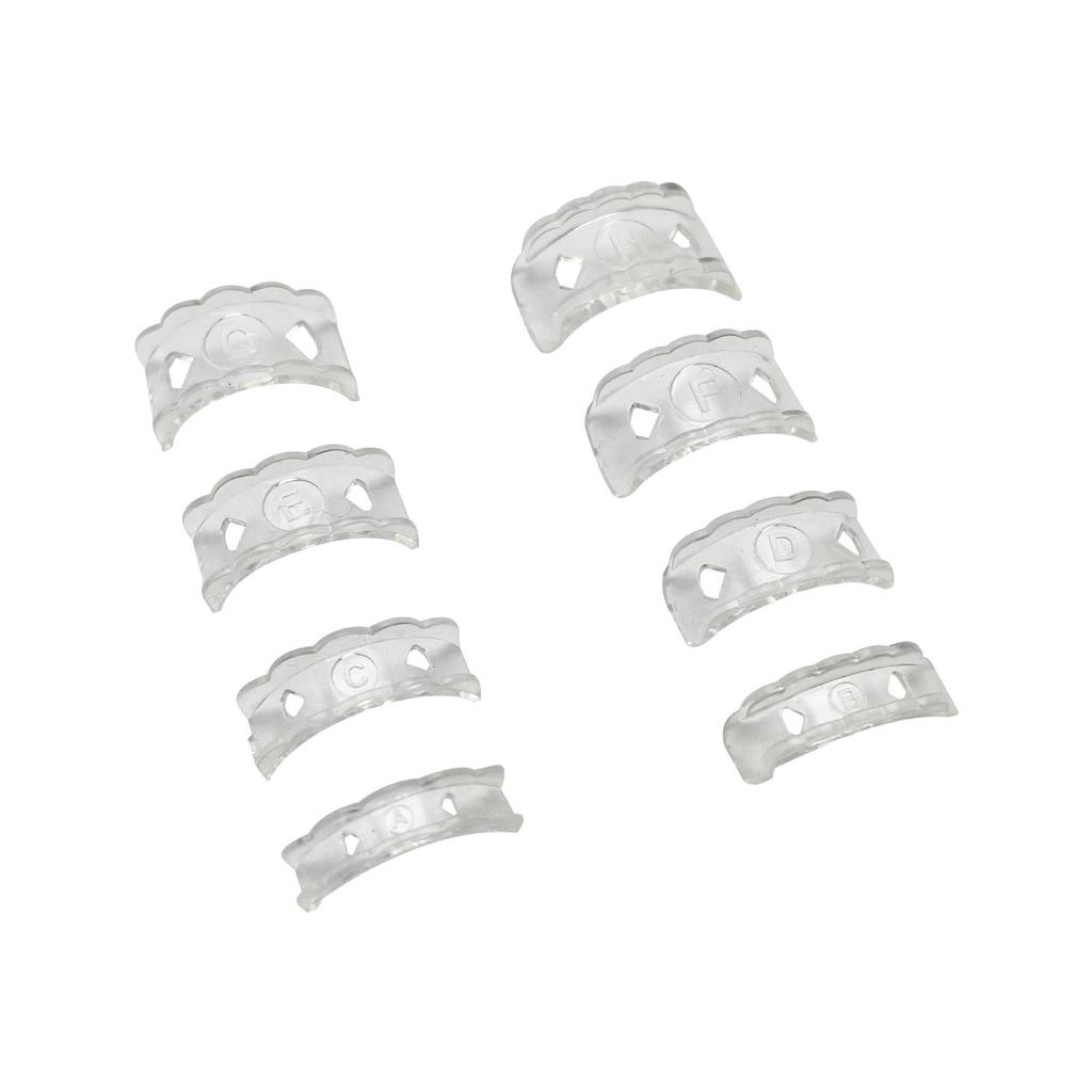 Komfort Passform Diamantring Versteller: 8-teiliges unsichtbares Weichdichtungsset