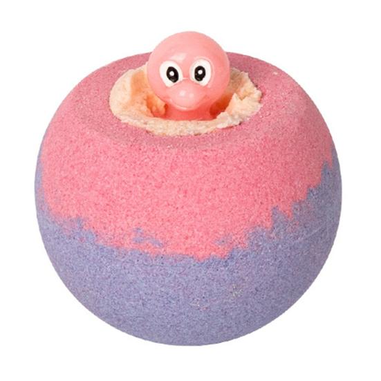 1/7Pcs 100G Kids Bath Bombs with Toy Inside, Plants Extract Essential Oils Fizzies Balls, Dry Skin Moisturizing Shower Salt Ball F