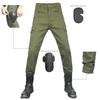 Motorrad-Reithosen für Herren mit Schutzeinlagen, Mehrere Taschen, Taktischer Cargo-Stil, Verstellbarer Bund, Sturzschutz-Design