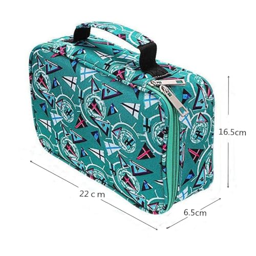 Großes farbiges Stifteetui mit 72 Fächern, Tragbares Stifteetui mit Halter, Verschleißfest, Multifunktionaler Stiftehalter, Stifteetui, Schreibwaren S