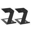 Desktop Speaker Stand Incline Design Metal with Vibration Absorption Pad for Game Room Bookshelf Bedroom Office Living Room