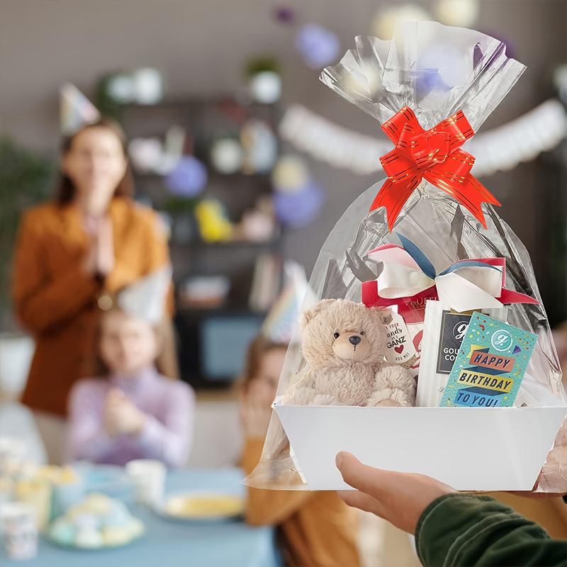 3/5PC Gift Baskets Party Ornament Storage Easter Solid Color Perfect for Accessories Packaging Storage Holiday Gifts 25x17x9cm