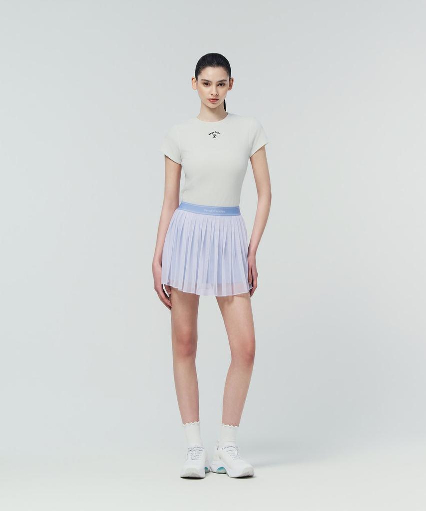 SERGIO TACCHINI W Tacchini Flying Mesh Skirt (L.Indigo)