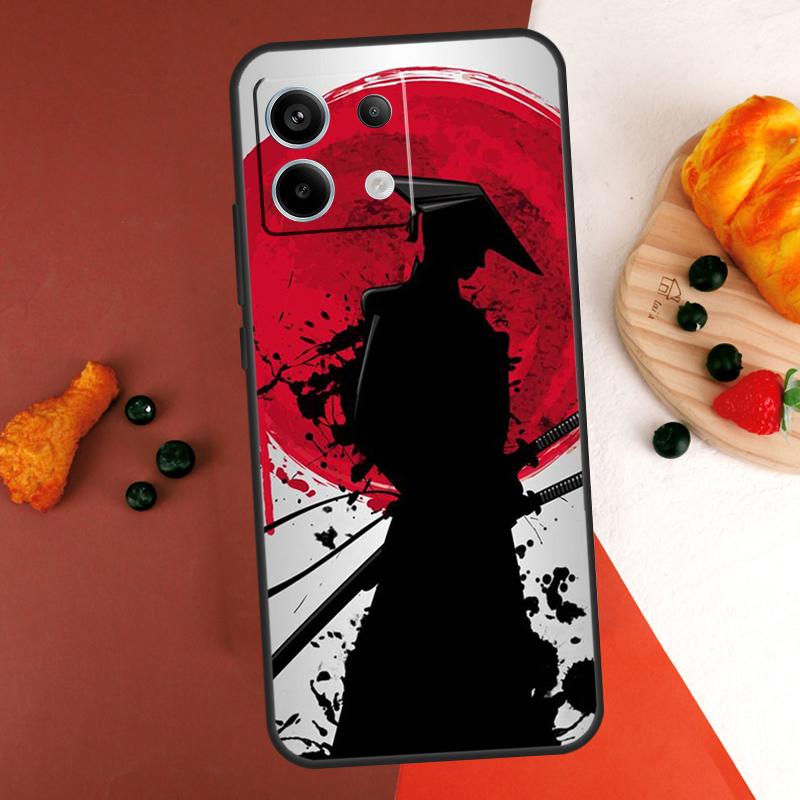 Samurai Warrior Case For Xiaomi Redmi Note 13 14 Pro 9 10 11 12 Pro 10S 11S 12S Redmi 13C 10C 12C 14C Coque