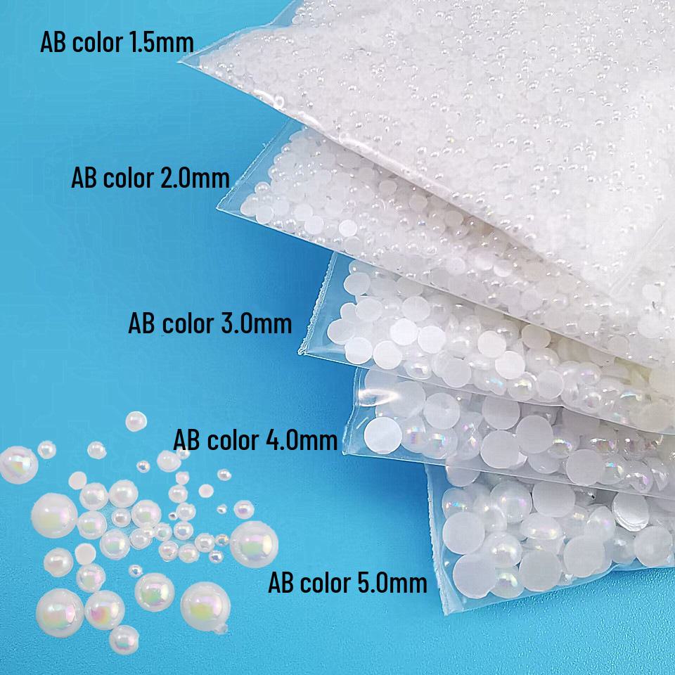 Adesivi multifunzionali a forma di sirena con perle, ideali per nail art, trucco da sposa e creazioni di slime.