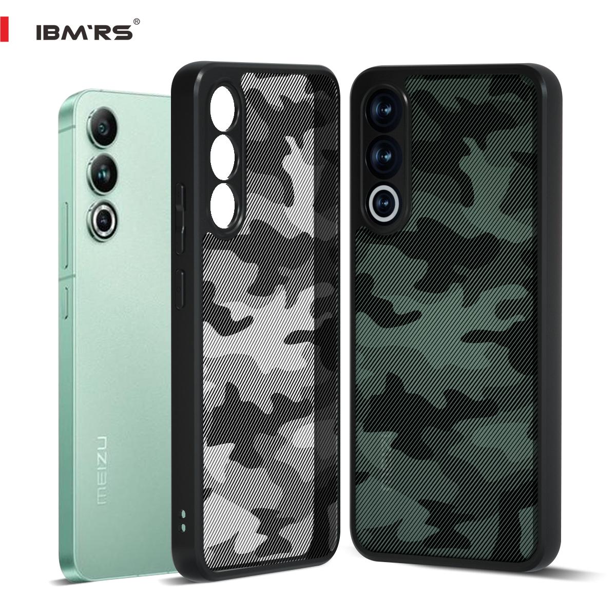 

(Поставляється з ремінцем на зап ясті)IBMRS [Точні вирізи для об єктивів камери] Сумісний з чохлом Meizu 20, Камуфляжний військовий дизайн Жорстка задня частина Надійний захисний чохол Art Camo