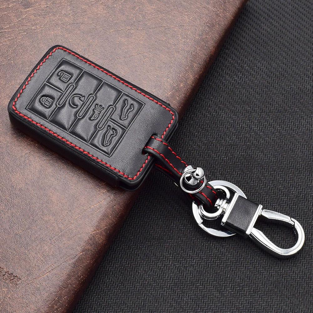 Leather Car Key Cover Remote Fobs Shell Case Auto Accessory For Cadillac Cts Coupe Wagon Dts Srx Sts Escalade Chevrolet Corvette