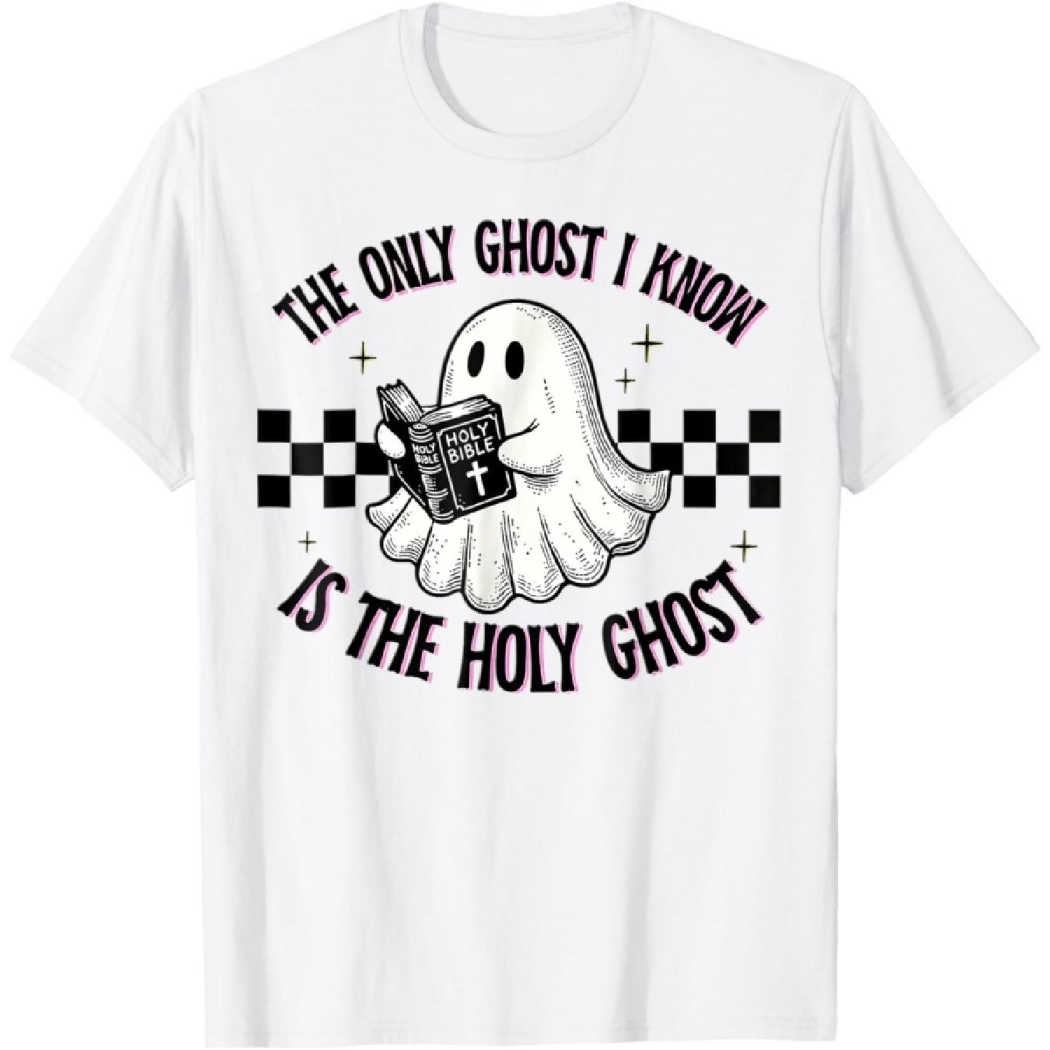 The Only Ghost I Know Is The Holy Ghost, Ghost Read Book T-Shirt S