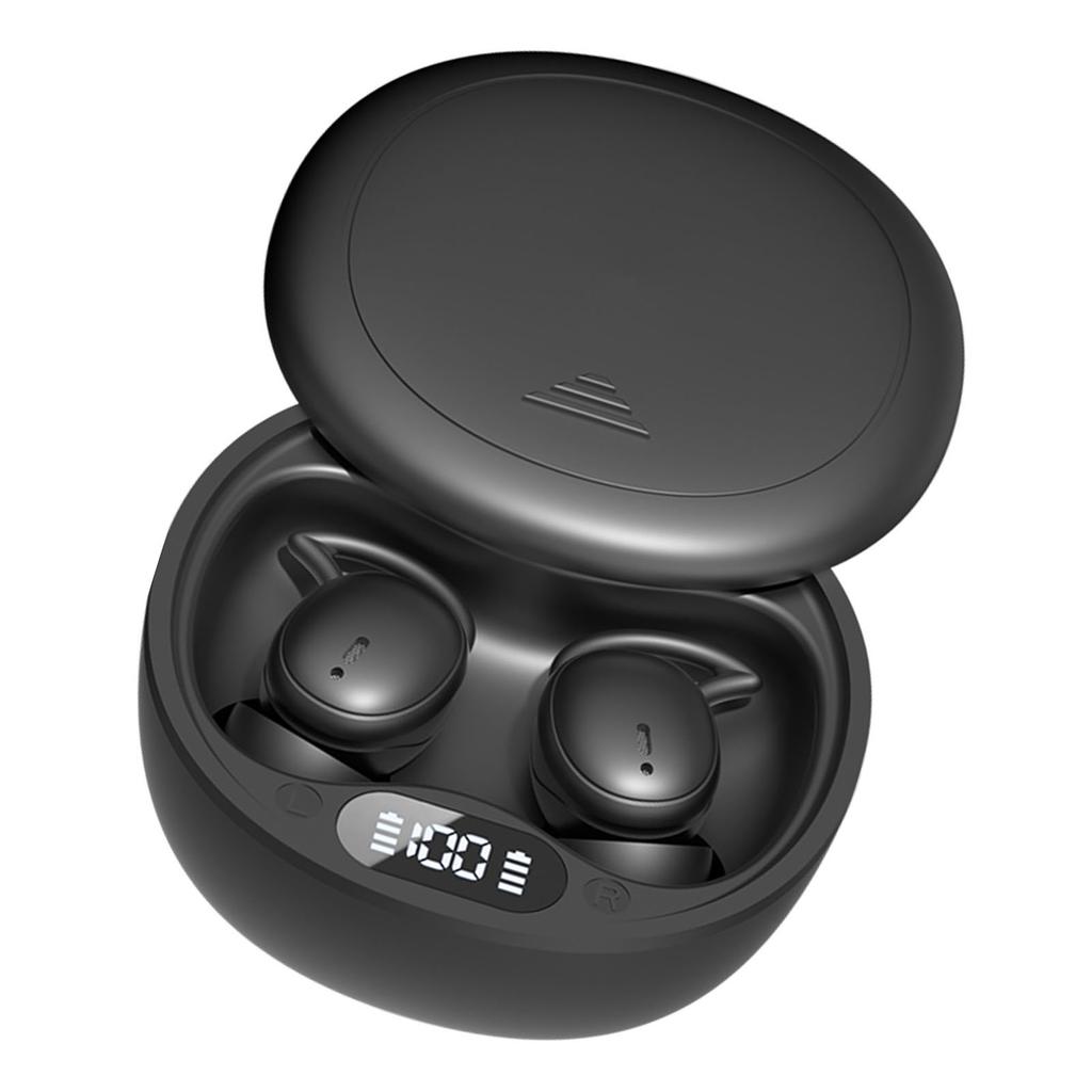Wireless Earbuds Digital Display Skin Friendly Portable Noise Blocking Earphones for Sleeping