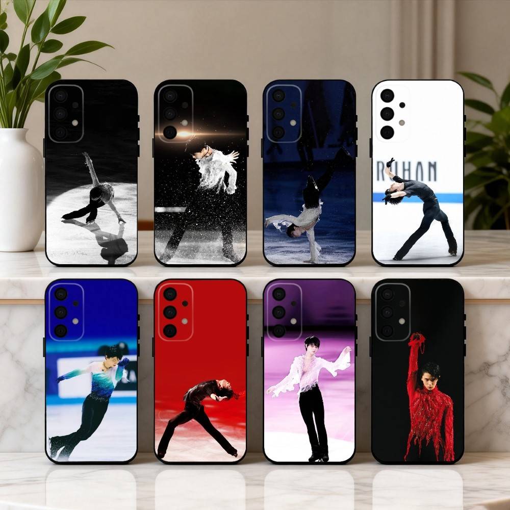 4A Jump Legend H-H-Hanyu Y-Yuzuru Phone Case For Samsung Galaxy A73,A72,A71,A70,A53,A52,A51,Soft Silicone Black Cover