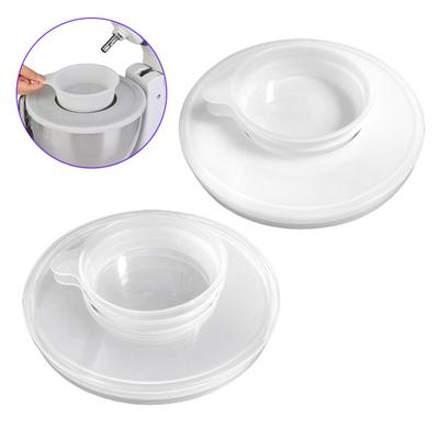 Rührschüssel-Abdeckungen für KitchenAid 4,5-5 Qt Standmixer Spritzschutz-Abdeckung Transparenter Deckel mit zusätzlichem Ausgießfenster Schüssel-Abdeckung zur Vermeidung von Verschüttungen