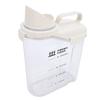 Rice Storage Container Plastic  tight Cereal Dispenser with Pou  Spout Measu  Cup for Cereals Flour Beans