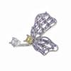 Butterfly Language Series Heavy Industry Butterfly Ring Women'S Niche Design Sense Advanced Purple Jewelry Personality French Index Finger Ring