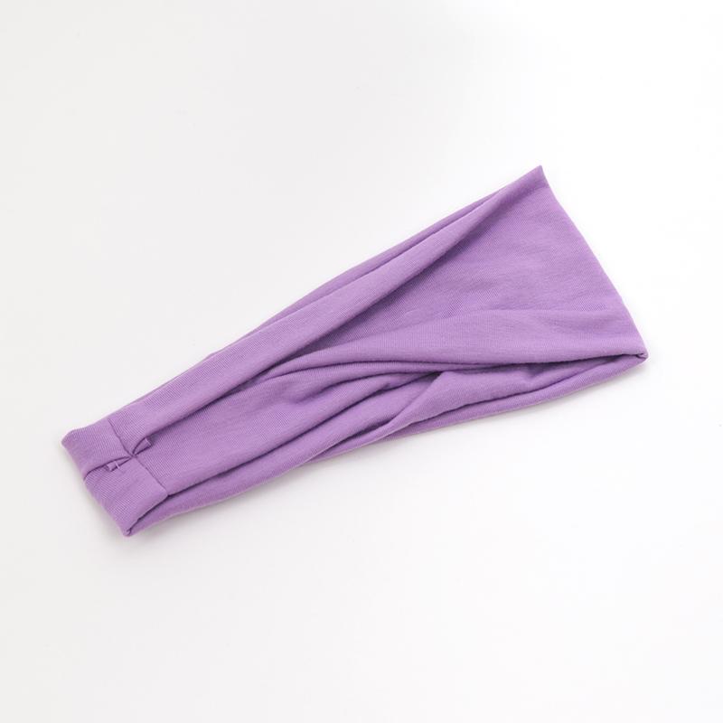 Neue Damen Unifarbene Elastische Haarbänder Yoga Stirnband Mode Turban Make-up Haarreif Vintage Geknotetes Haarband Haarschmuck