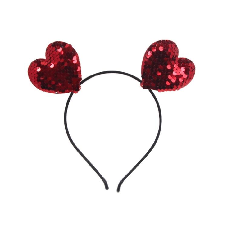 Love Heart Hair Hoop for Women Skidproof and Gentle On Hair Great for Daily Wear and Enhancing Valentine's Party Looks