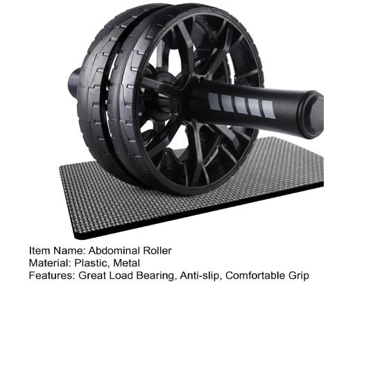 Men Abdominal Wheel Tire Shape Non-slip Great Load Bearing Comfortable Grip Rotary Abdomen Training Strengthen Muscle Fitness Gym