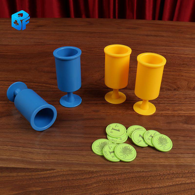 High-Quality Eight Immortals Cups: Magical Coin Displacement for Children's Education