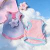 Cat dog clothes spring and summer pet British short blue cat anti-hair loss breathable sun protection tractable teddy bear vest