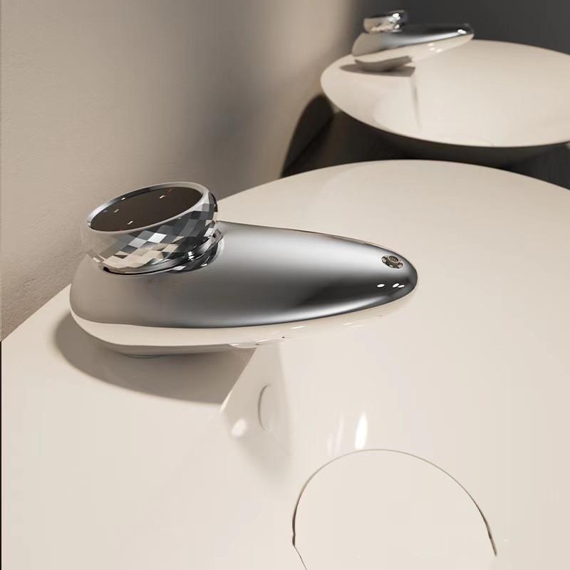 

Новое поступление смеситель для раковины в ванной комнате с дизайном из булыжника, однорычажный смеситель для холодной и горячей воды, многофункциональный смеситель для раковины в ванной комнате