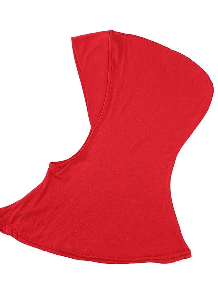 21Colors Soft Modal Elastic Basic Inner Turban Cap Muslim Women Solid Color Wrap Hijab Hats Wear Directly Headscarf Underscarf