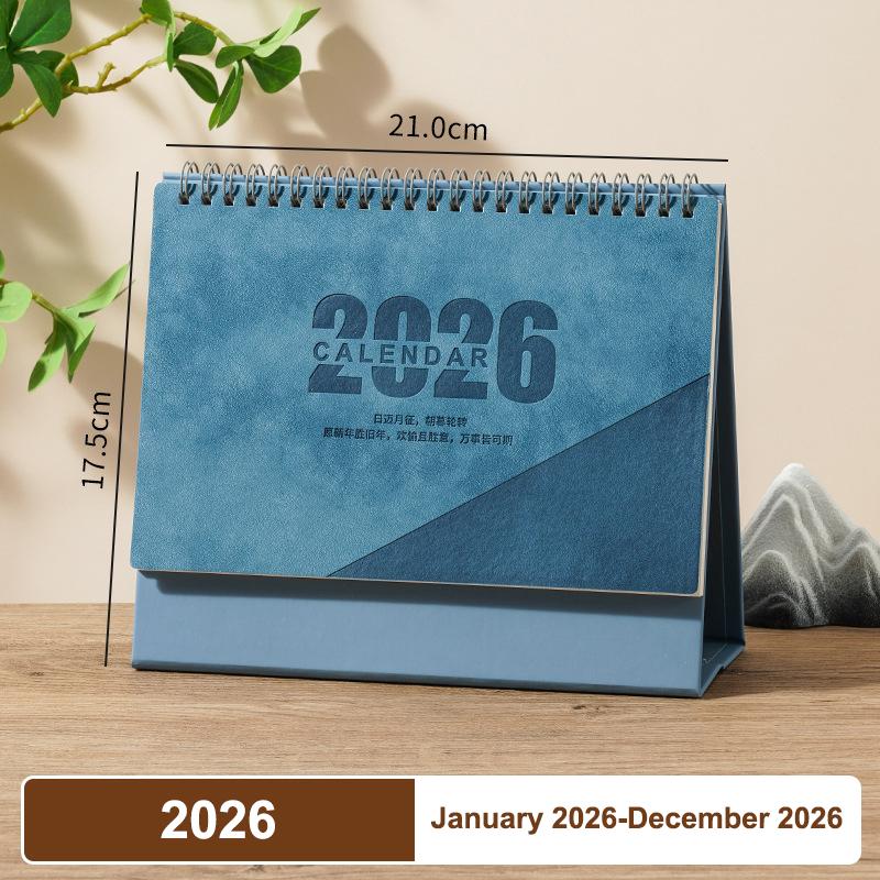 2026 Red Hollowed-Out Calendar Embossed Vintage Design Horse Year Table Calendar Chinese Style Souvenir Large-Sized Calendar