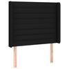 VidaXL LED Headboard Bedroom Furniture Single Bed Accessory Headboard Interior Black 3124164