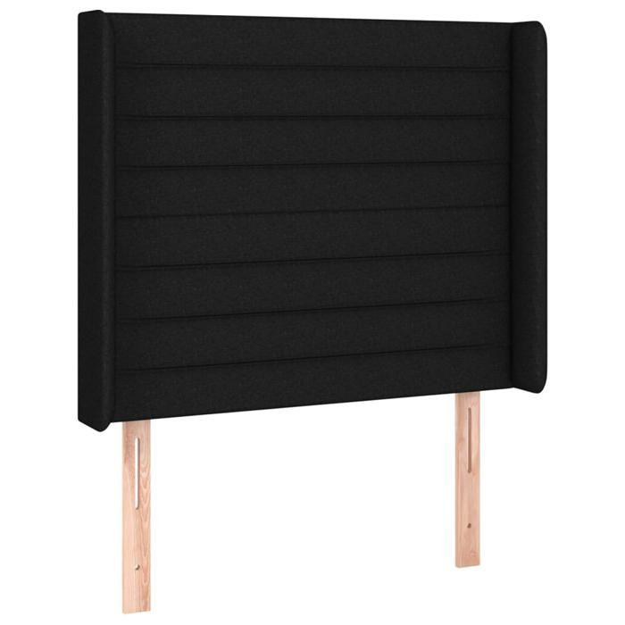 VidaXL LED Headboard Bedroom Furniture Single Bed Accessory Headboard Interior Black 3124164