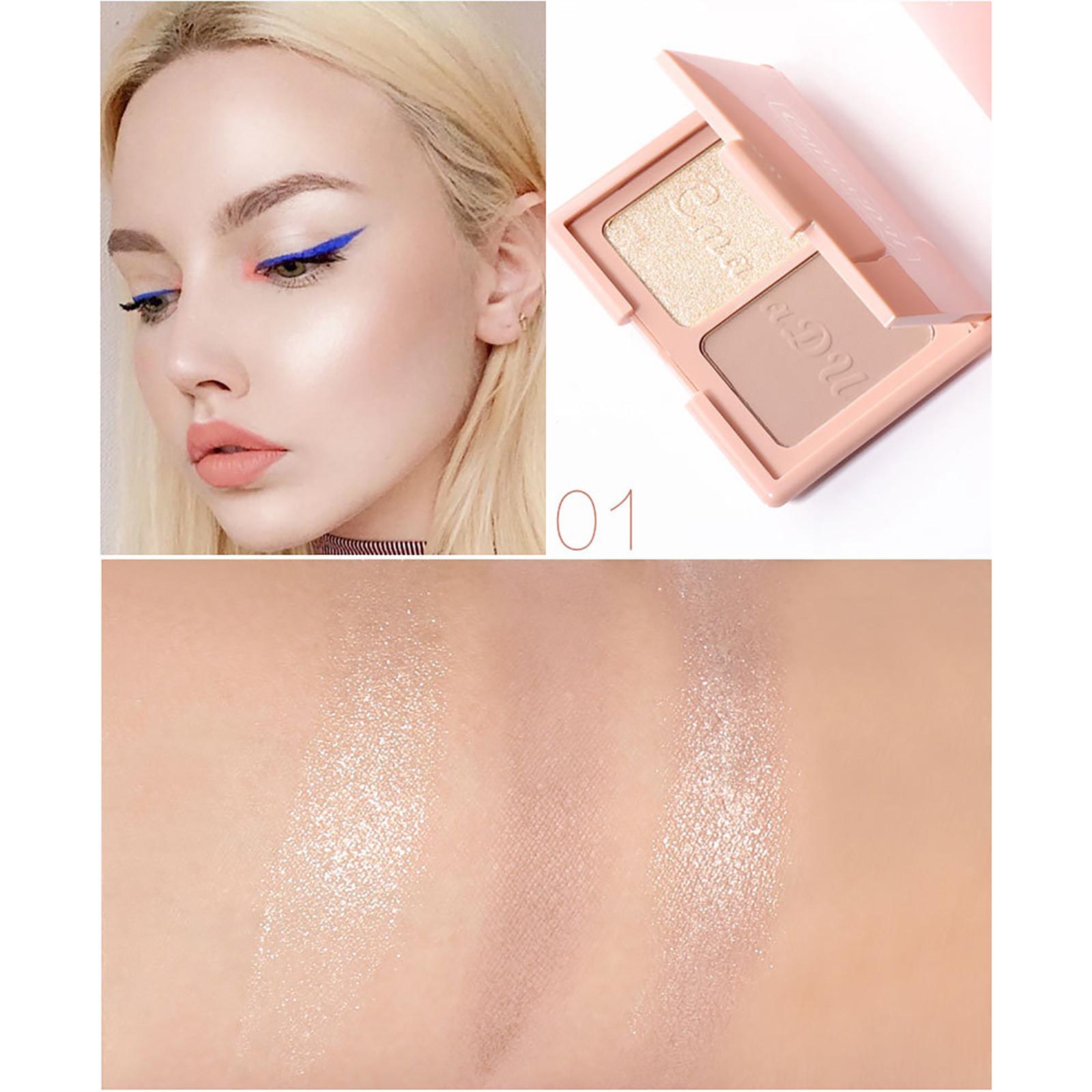 

Румяна Smooth Makeup Face Foundation Powder Concealer Palette e 2 цвета