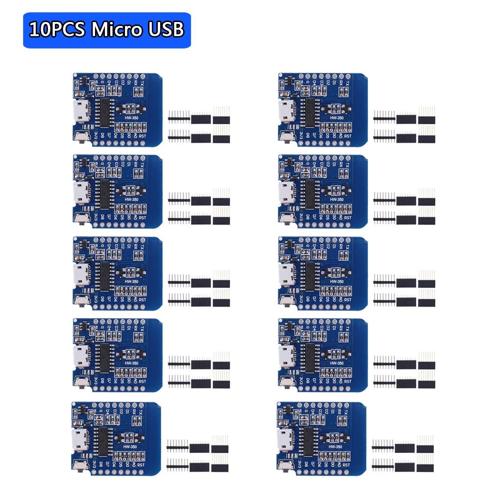 50-1PCS ESP8266 ESP-12F ESP-12 Type-C USB Wemos D1 Mini Wifi Development Board D1 Mini Nodemcu Lua Iot Board 3.3V Met Pins