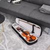Full-Size 4/4 Violin with Case, Tuner, Shoulder Rest, Bow, Rosin, Spare Strings and Cloth