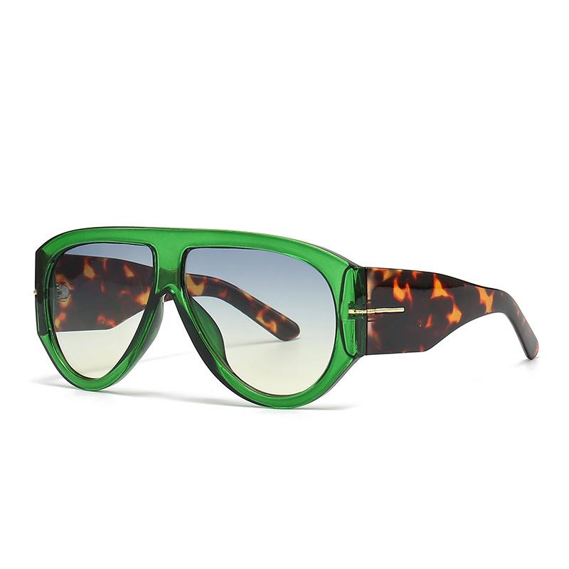 Designer's New Fashionable Sunscreen Men's and Women's Large Frame Sunshade Sunglasses Trendy Retro Sun Glasses UV400 Eyewear