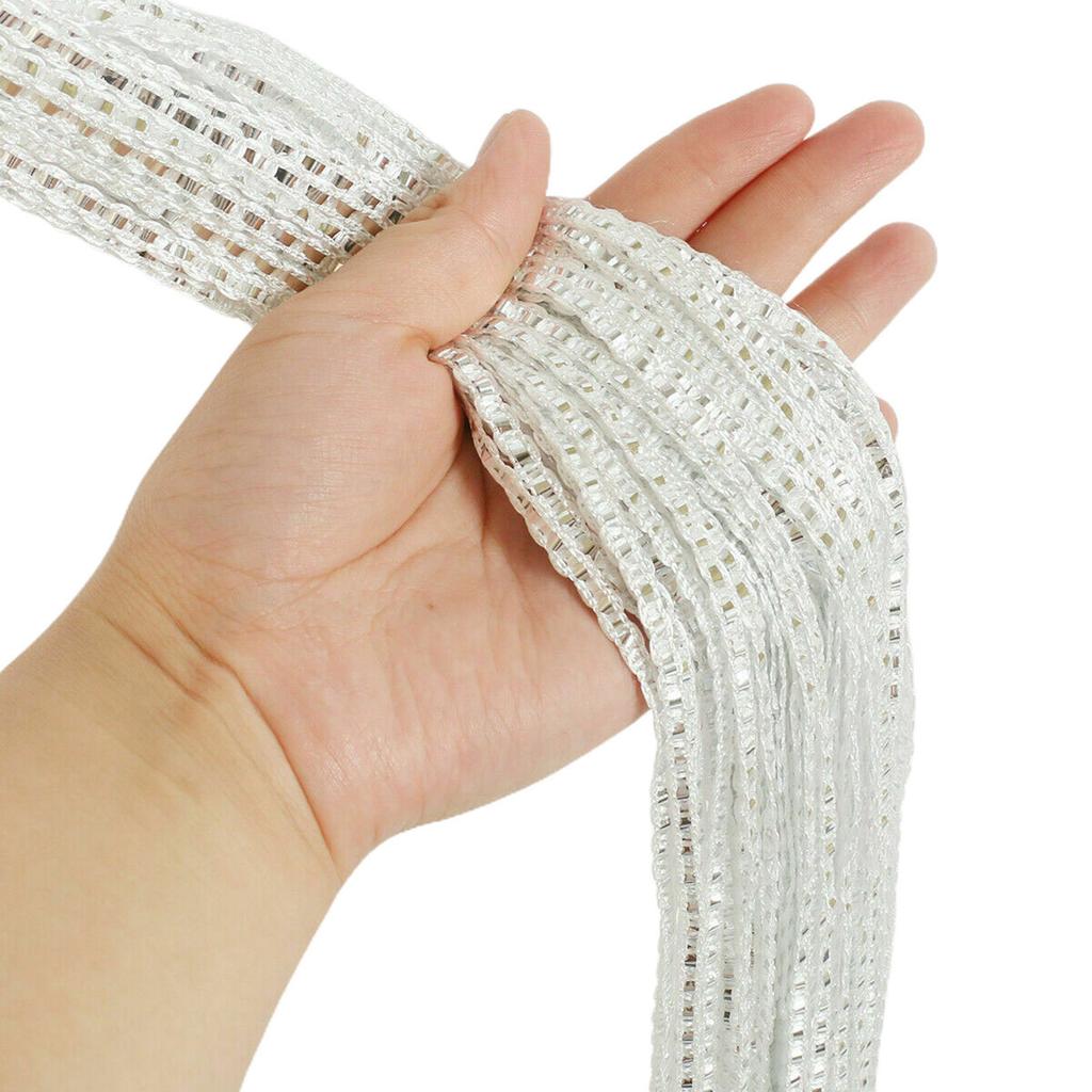 Home Door String Curtain Ornaments Room Divider Net Tassel Bead Curtain for Doorways Window Room Decoration 200x100cm