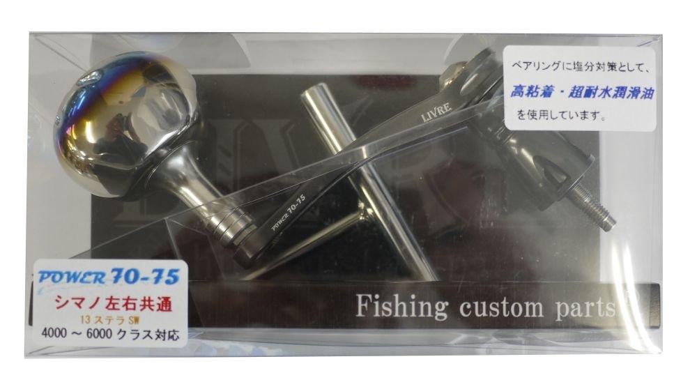 

LIVRE 7652 Power (POWER 70-75) Shimano SP1 Left and Right Compatible 4000-6000 Sizes, Gunmetal Plate with Titanium G, PW77-13S46-GMT