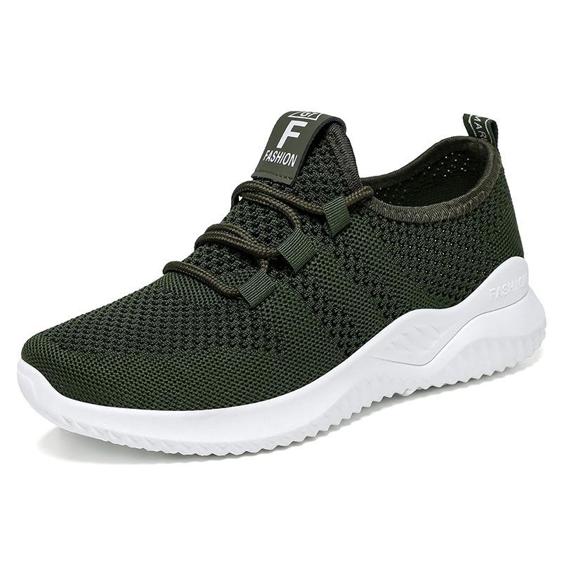 Women Fly Woven Mesh Running Shoes, Lightweight Breathable Casual Sneakers