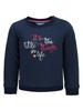 Girly Navy Blue Sweatshirt with Print by Lief
