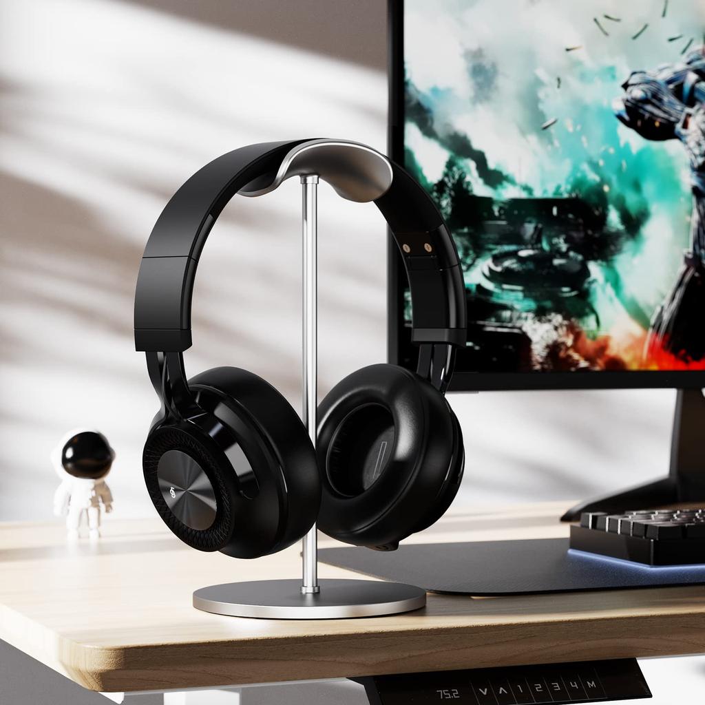 SITOAT P1 Bluetooth Wireless Up to 55 Hours Deep Adjustable Battery Level Gaming Low Detachable Storage Pouch Bluetooth Headphones, Over-Ear