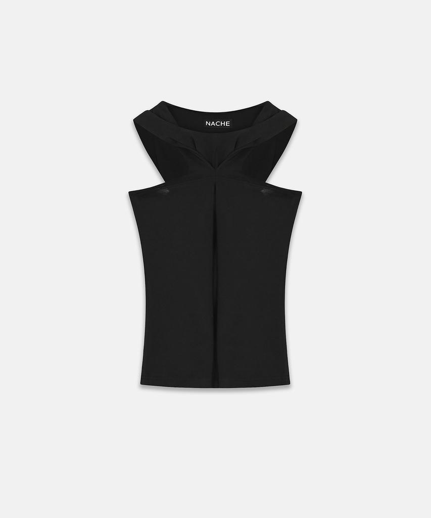 Nash Pinched Hoodie Sleeveless Black