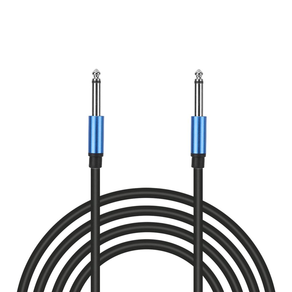 Guitar Cable 6.35mm Mono Sound Cable Dual Straight Plug Professional Copper   Waterproof for Music Instrument Stage Performance