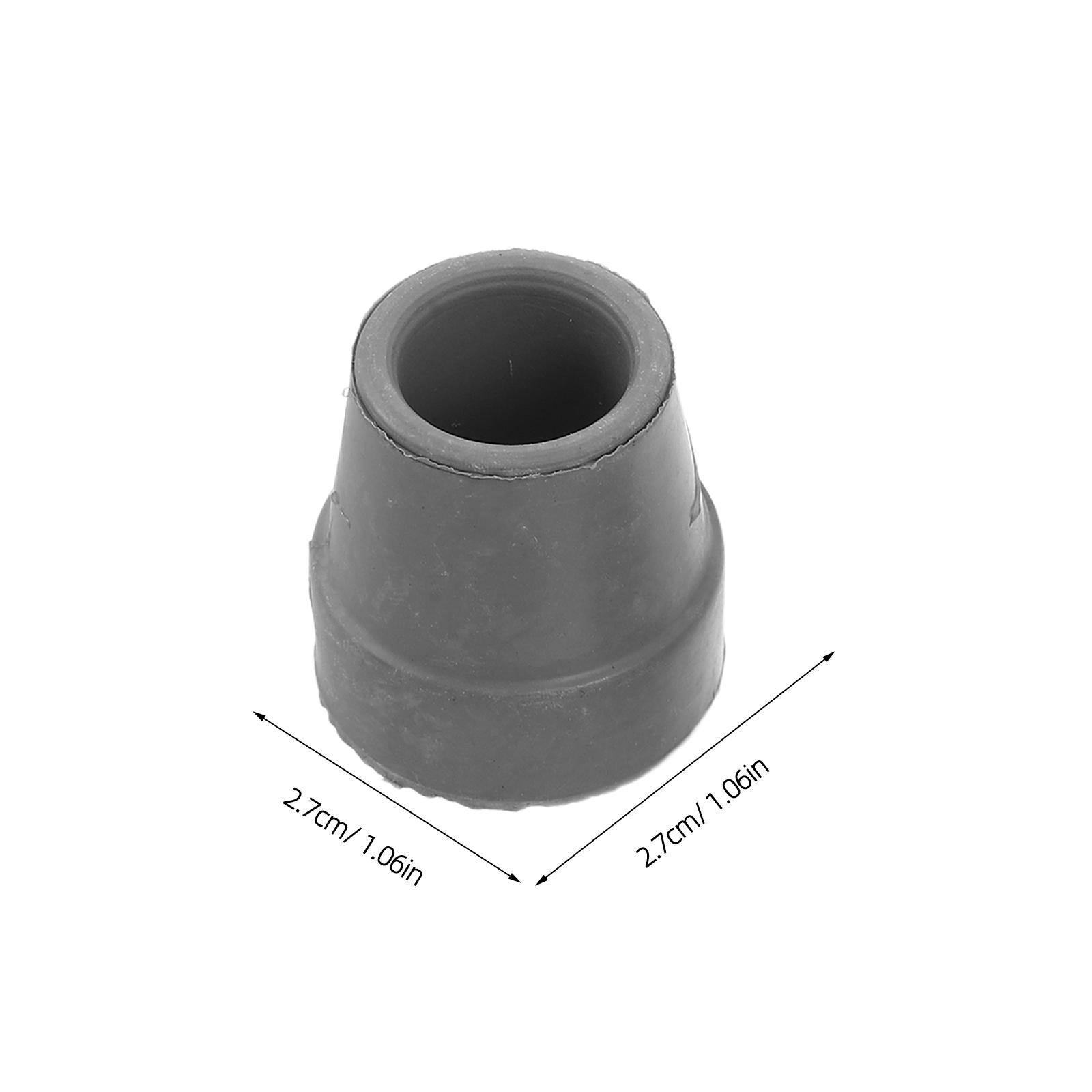 

4pcs Inch Non-Skid Rubber Walking Tips Replacement For Quad Base Cane Tip Accessories Cane Bottoms For Stability Crutch Feet сірий