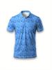 Summer Style Men's Short-Sleeved Polo Shirt with 3D Golf Pattern Print Street Casual Fashion Comfortable and Soft