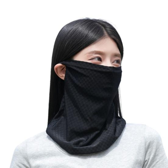 Gesichtsschutz für draußen, Sonnenschutzabdeckung aus Eis-Seide für Gesicht, Hals und Schlüsselbein, Elastische Ohrschlaufe, Sonnenschutz für die Augenpartie für die Sommernutzung im Freien
