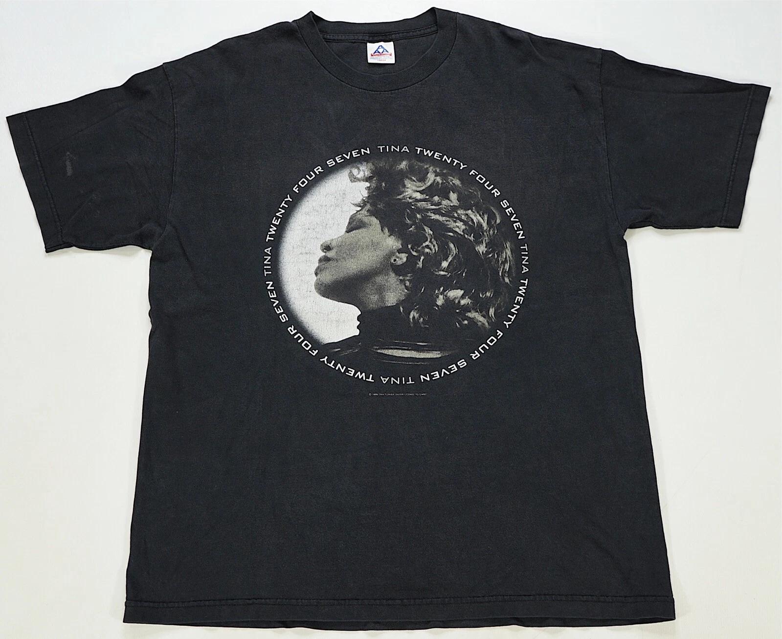 Rare VTG Tina Turner Twenty Four Seven Around The World 1999 Tour T Shirt 90s L 2XL