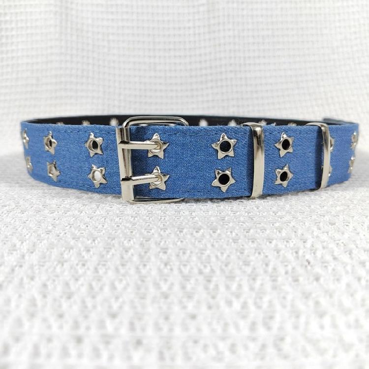 Flower Waist Chain Vintage Flower Denims Belt for Women Proms Stage and Club Party Casual Wear Elaborate Jewelry