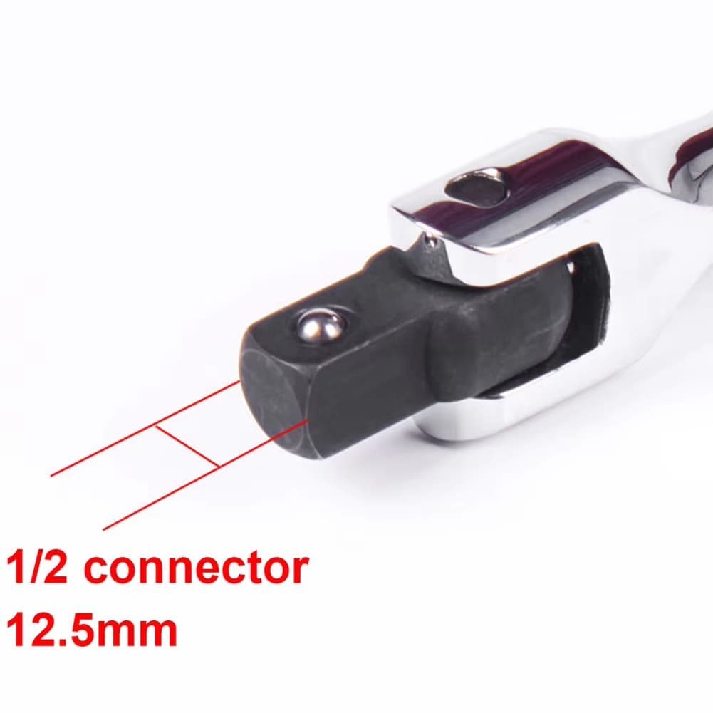 

1pc Heavy Duty Steel Socket Wrench Spanner Extended Ratchet Wrench For Automotive Repair Industrial Machinery Maintenance 15inch