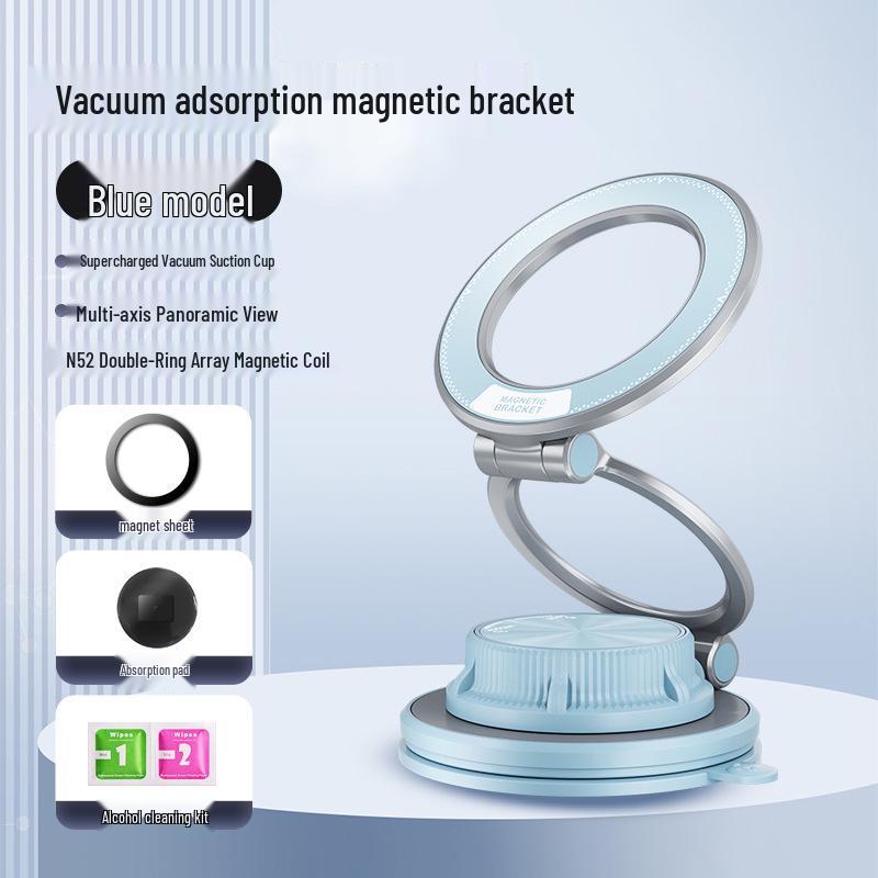 Magnetic Car Phone Holder with Vacuum Suction Cup - 2026 Model for In-Car Navigation