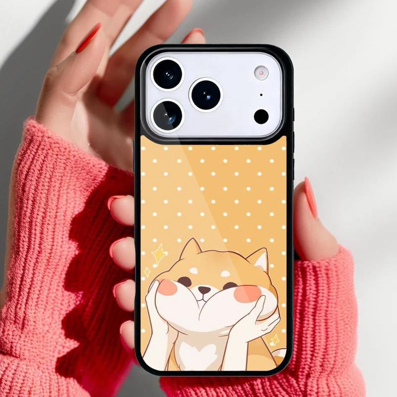 Funny Shiba Inu Phone Case for iPhone 17 16 15 14 13 Pro Max Back Cover for 12 11 Pro Coque