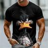 Summer Men's Alligator 3D Printed Crew Neck T-Shirt