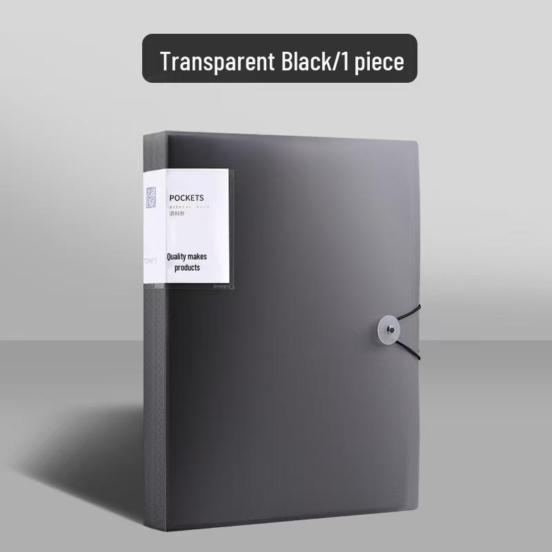 A4 Clear Multi-Layer Ring Binder for Certificates, Test Papers, Music Scores, and Prenatal Records