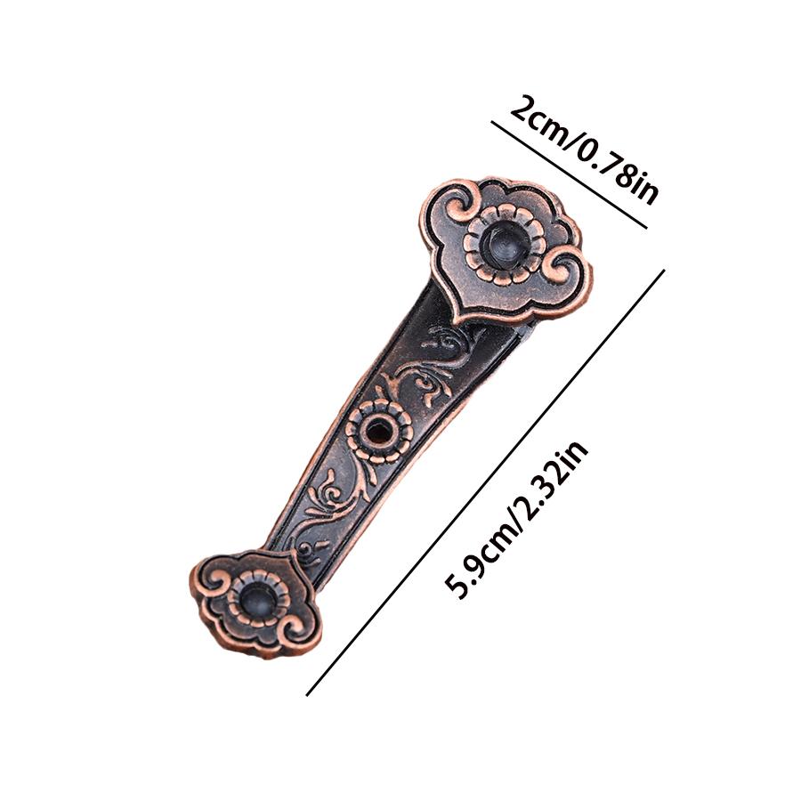 Mini zarif alaşım Çin tarzı Ruyi tütsü brülörü, sandal ağacı ve agar ağacı tütsü tutucu tutucu tutucu