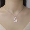 My Shape Butterfly Pendant Necklaces for Women Girls Stainless Steel Chain Choker Animal Charm Butterfly Jewelry Valentine's Day